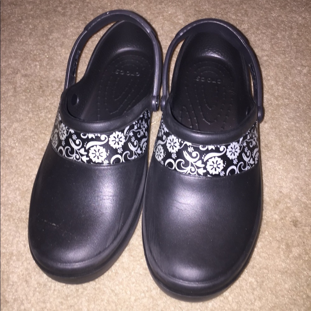 Black Mercy Work Crocs